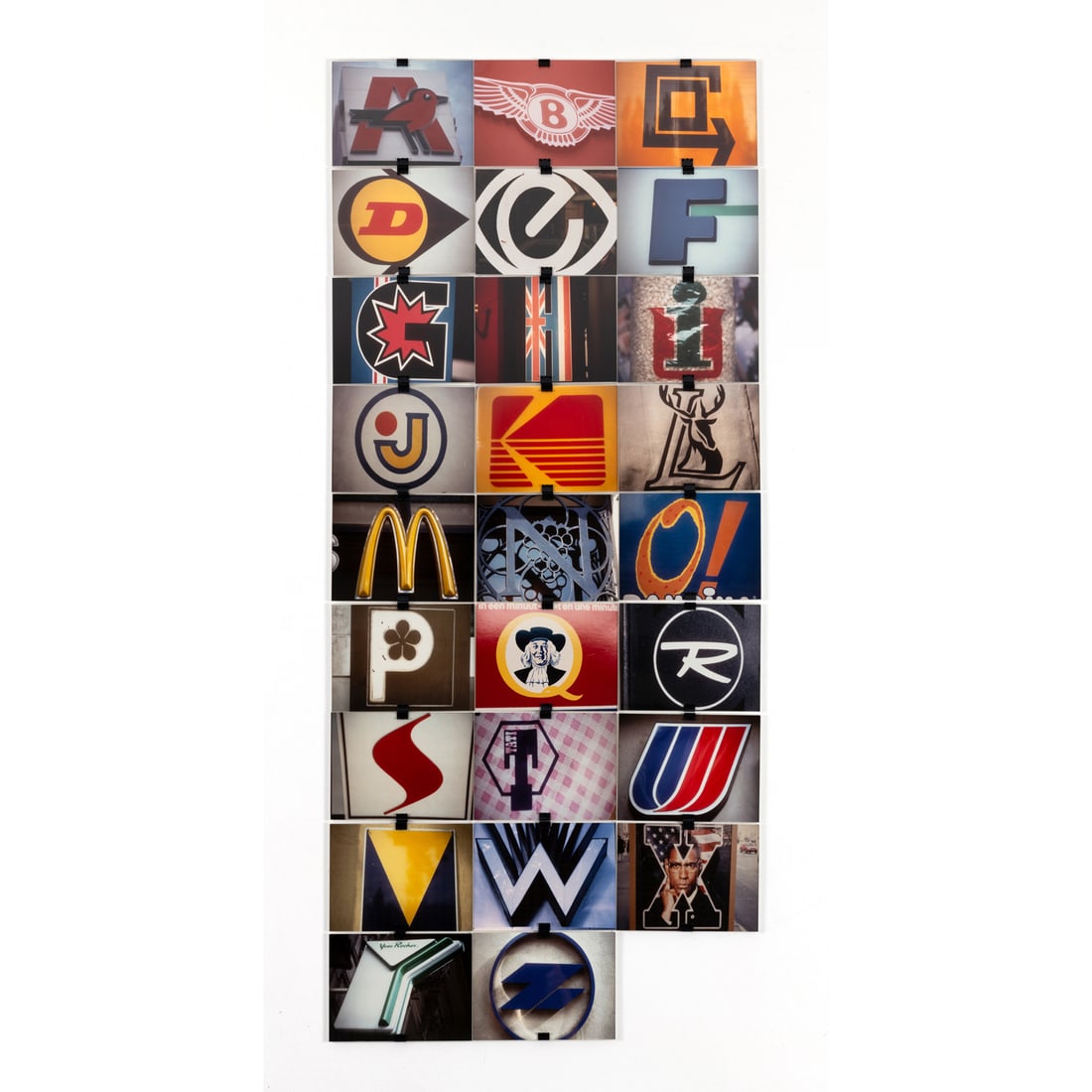 Claude Closky (born in 1963) Auchan, de "A à Z", 1992: Claude Closky (born in 1963)Auchan, de "A à Z", 199226 chromogenic prints in Plexiglas casesEdition of 3, 2 composed of 260 photos, 1 divided in 10 lines, the choice of letter composing the alpha