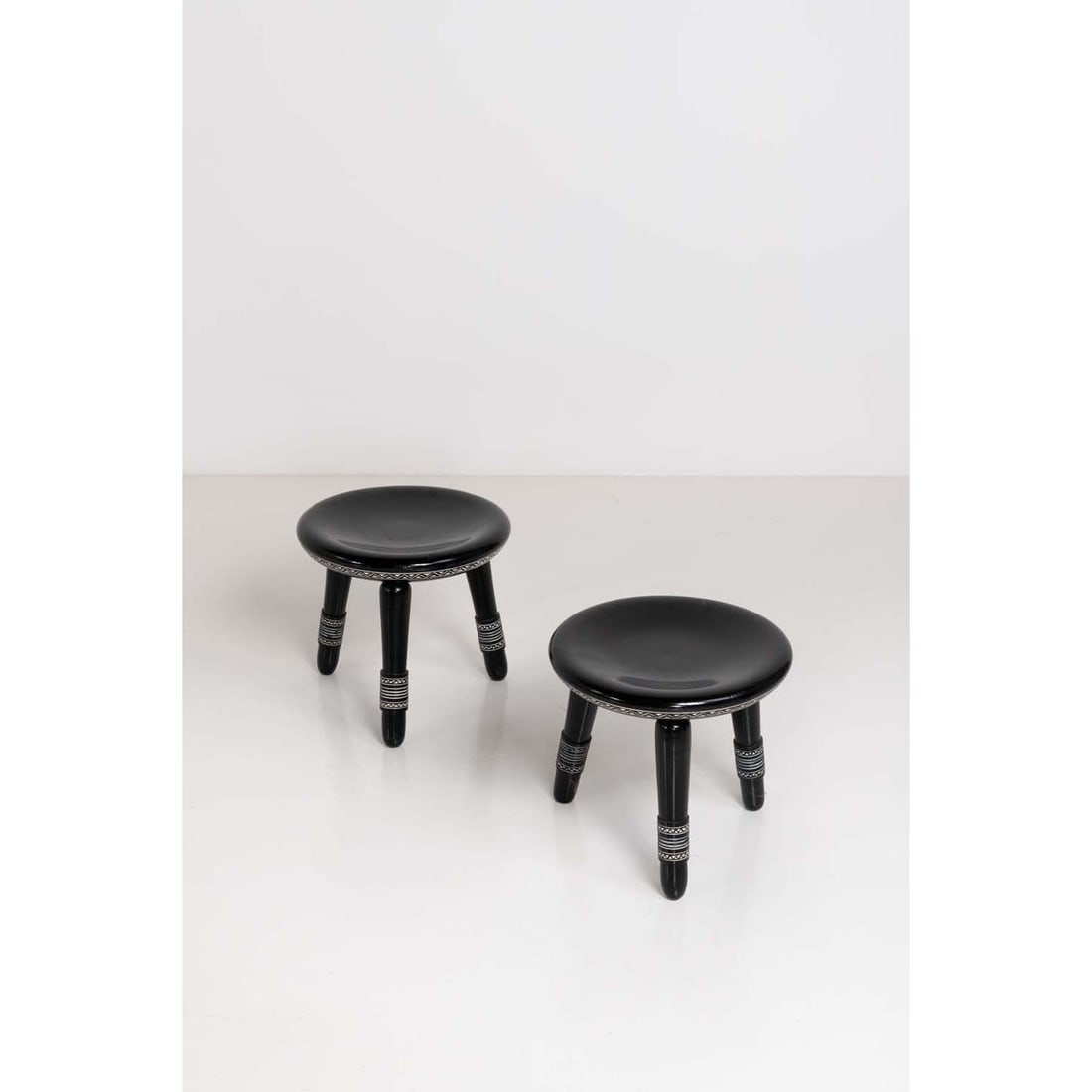 Ettore Zaccari (1877-1922) Pair of stools (1 of 1)