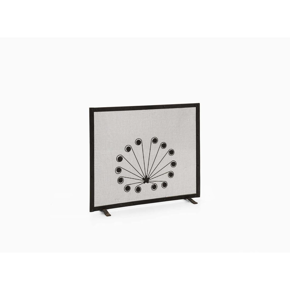 Gunnar Ander (1908-1976) Fire guard Lacquered metal Model created in the 1960 H 50 × L 60 × W 13,5: Gunnar Ander (1908-1976)Fire guardLacquered metalModel created in the 1960H 50 × L 60 × W 13,5 cm