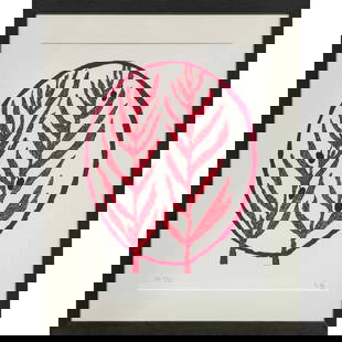 Louise Bourgeois (1911-2010), Rameau d'olivier (Art pour la Paix), 2005 Lithograph on Arches wove: Louise Bourgeois (1911-2010),Rameau d'olivier (Art pour la Paix), 2005Lithograph on Arches wove paperSigned with monogram and numbered "EA 7/22" in pencilPublisher Les Méditerranéennes Médiatrices