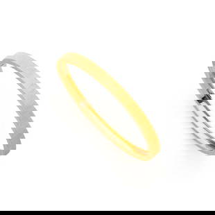 BUCCELLATI, Italy "Macri Classica" model: BUCCELLATI, Italy"Macri Classica" modelBangle bracelet in 18k (750‰) brushed yellow gold Signed, engraved with 18k, numbered B195CCInterior diameter: 5,5 cmWeight: 17,2 g