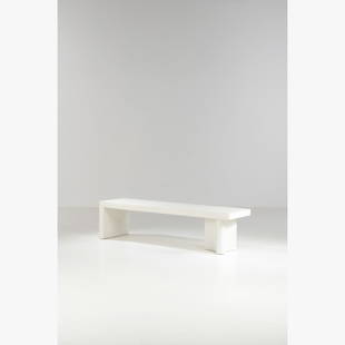 Francois Bauchet (born in 1948) Azo bench: Francois Bauchet (born in 1948)Azo benchBenchSand, concrete and resinLimited edition of 8 + 2 A.P. + 2 prototypesNumbered and signedH 46 x L 180 x P 48 cm