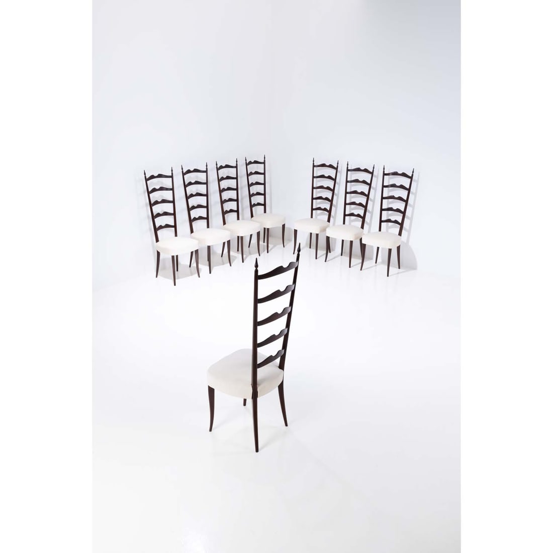 Paolo Buffa (1903-1970) Set of eight Chiavari chairs (1 of 1)