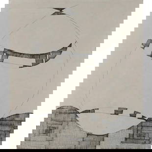 Huguette Caland (1931-2019) Untitled, 2001: Huguette Caland (1931-2019)Untitled, 2001India ink on paperSigned, dated and dedicated on the back27 x 24,5 cmProvenance: - Galerie Samy Kinge, Paris Private collection, Paris