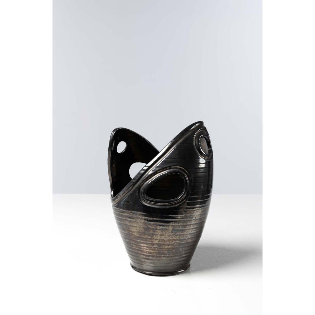 Accolay Vase: AccolayVase Glazed ceramicCreated around 1960Signed under the baseH 29 cm Provenance : private collection, France