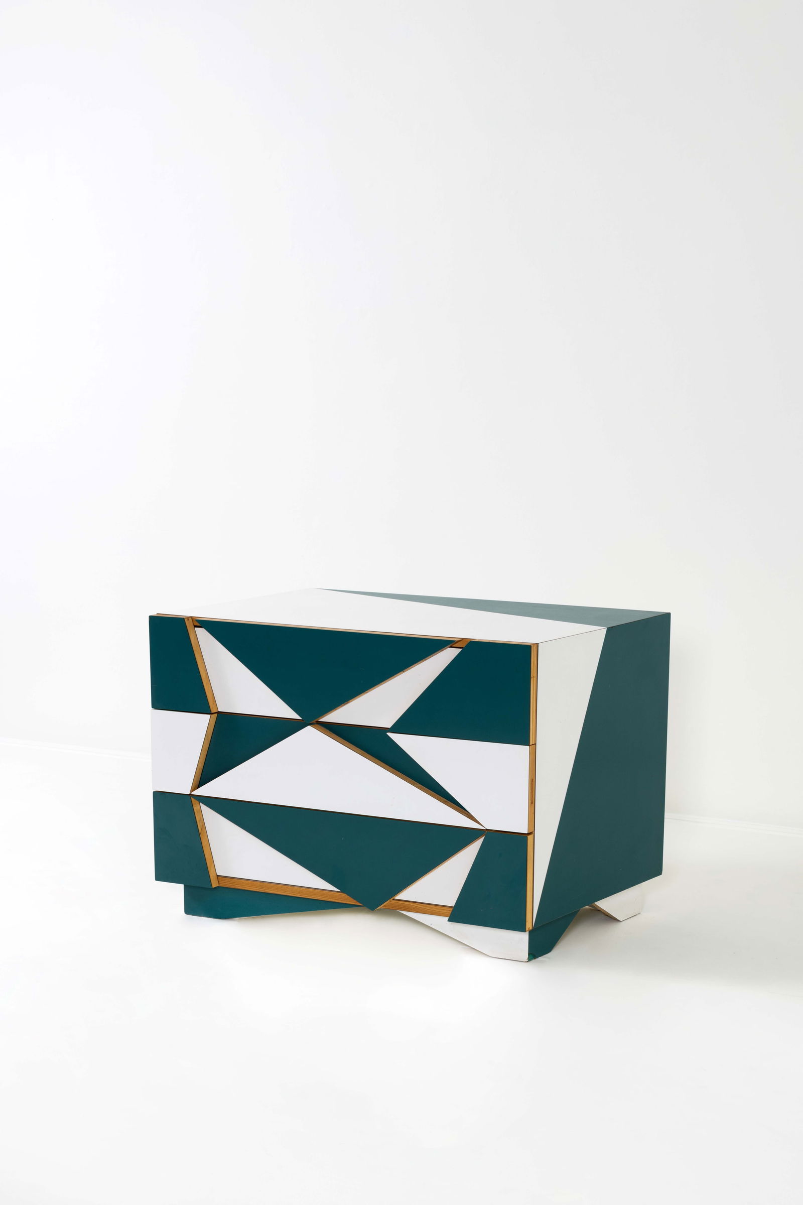 Martino Gamper (né en 1971) 'Gio Ponti Chest of Drawers': Martino Gamper (né en 1971)'Gio Ponti Chest of Drawers'Chest of drawersWood, metal and laminated plasticModel created in 2007H 80 × W 114 × D 53 cmExhibition: 'Gio Ponti translated by M