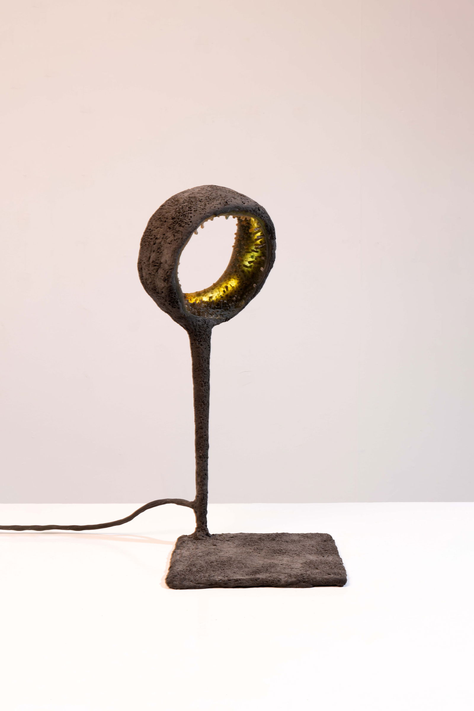 Nacho Carbonell (born 1980) Luciferase - Unique piece: Nacho Carbonell (born 1980) Luciferase - Unique piece Lamp Epoxy resin, sand, colored pigments, silicone, LEDs and metal structure Debossed stamp 'Nacho Carbonell' on the reverse Model created in 2012