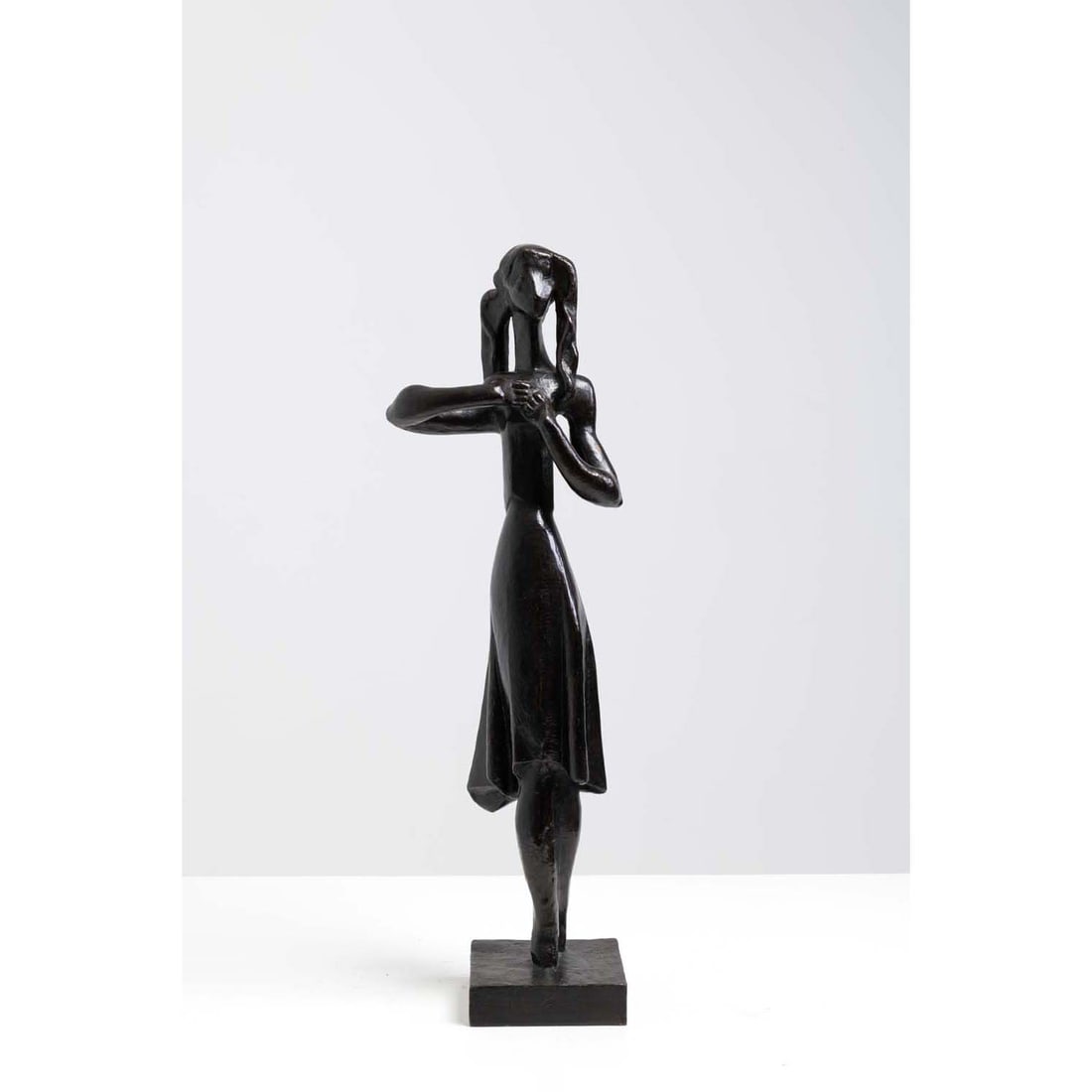 Joseph Csaky (1888-1971) La Danse II: Joseph Csaky (1888-1971) La Danse IIPatinated bronze sculpturePosthumous lost wax cast Signed and numbered 2/8Valsuani foundry stampH 63cmProvenance: Ader Picard Tajan auction, Drouot,13 April 1989, l