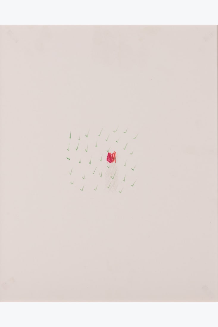 Richard Tuttle (born 1941) Fundation for an Exhibition, VIII, 1990: Richard Tuttle (born 1941)Fundation for an Exhibition, VIII, 1990Colour pencil and graphite on paper37 x 29 cmProvenance: Galerie Yvon Lambert, ParisExhibition: Paris, Galerie Yvon Lambert, "Richard T