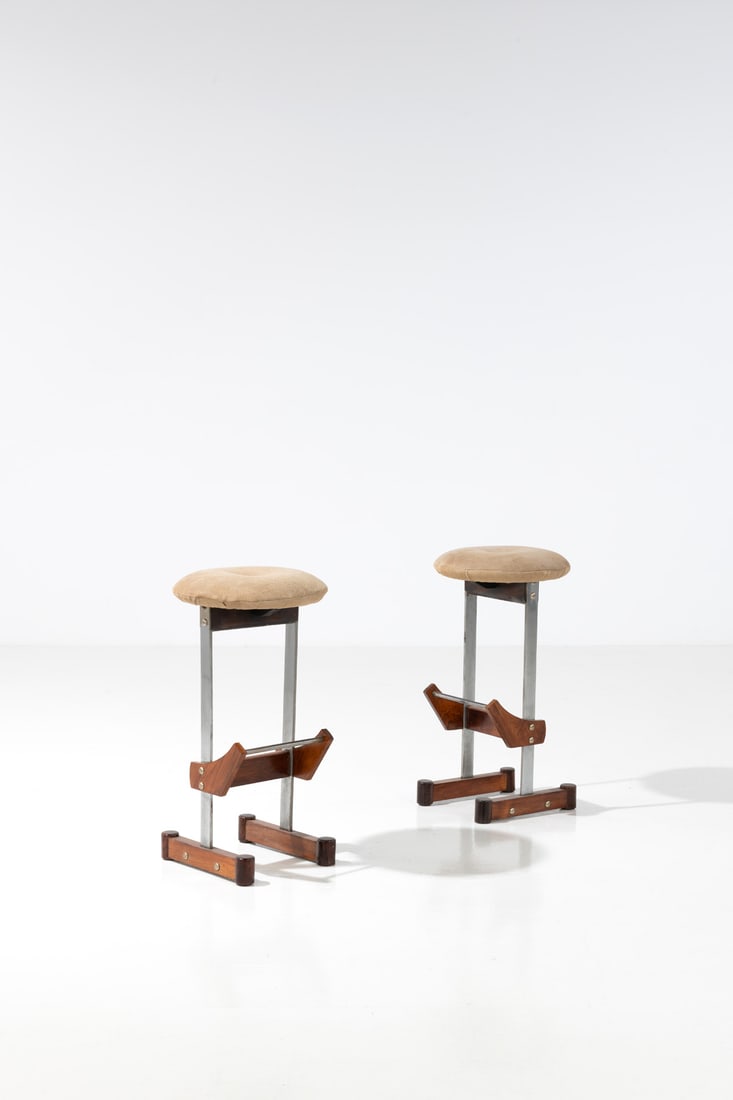 Novo Rumo (20th c., Edited by) Pair of high stools (1 of 1)