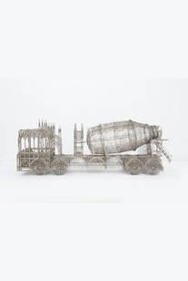 WIM DELVOYE (né en 1965) Dump Truck (scale model), 2009: WIM DELVOYE (né en 1965)Dump Truck (scale model), 2009Acier inoxydable découpé au laserLasergesneden roestvrij staal72 x 201,5 x 53 cmProvenance / HerkomstGalerie Guy Pieters, Sint-Mart
