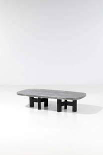 Ado Chale (born 1928) Coffee table - 'Relief d'agate' model: Ado Chale (born 1928)Coffee table - 'Relief d'agate' modelCast aluminum and lacquered metalEngraved with 'Ado Chale' on the tabletop edgeModel created circa 1980H 35 × L 144 × W 73 cmThe buy