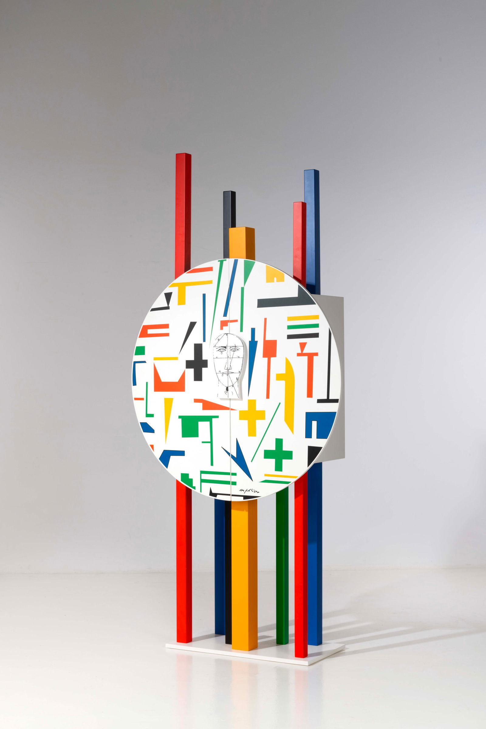 Mimmo Paladino (born 1948) Cabinet - 'Scudo' model (1 of 2)