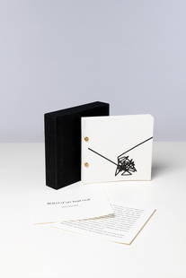 Vera Molnár (1924-2023) ‘Solo d'un trait noir’: Vera Molnár (1924-2023)‘Solo d'un trait noir’Original typographic bookLeporelloIn box with certificateEdited by Florence Arnaud Maximilien Guiol éditeurs1999Edition of 27 copiesS
