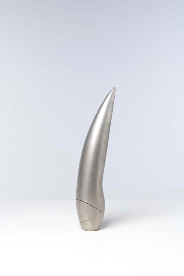 Philippe Starck (born 1949) Official torch of the Olympic Winter Games: Philippe Starck (born 1949)Official torch of the Olympic Winter GamesAlbertville 1992Brushed stainless steel sheetNumbered 107/130In original boxL 45 cm