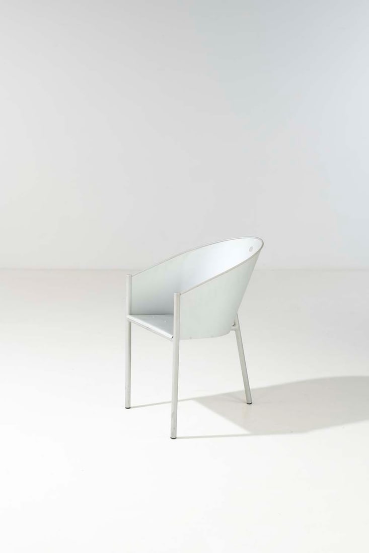 Philippe Starck (born 1949) Costes aluminio: Philippe Starck (born 1949)Costes aluminioArmchairAluminiumModel created in 1986Publisher DriadeH 80 x W 47 x D 50 cm