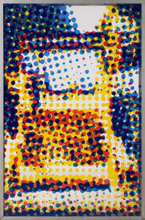 Alain Jacquet (1931-2008) Bulldozer, 1967 Three silkscreens on Plexiglas in a metal case 185 ×: Alain Jacquet (1931-2008)Bulldozer, 1967Three silkscreens on Plexiglas in a metal case185 × 123,5 × 15,3 cm