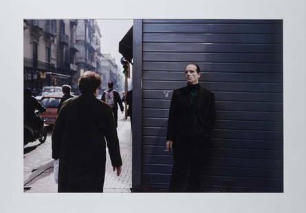 Philip-Lorca diCorcia (born 1953) Naples, 1995 Chromogenic print, mounted on cardboard Signed in: Philip-Lorca diCorcia (born 1953)Naples, 1995Chromogenic print, mounted on cardboardSigned in pencil on the back of the mountNo. 5/20Image: 65×97cm/Sheet: 76×101,5cm - frameProvenance: Galer