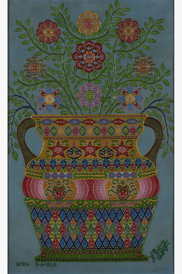 Joseph Crépin (1875-1948) N°304, 8-6-1945 Oil on canvas Signed on the bottom right Dated (1 of 1)