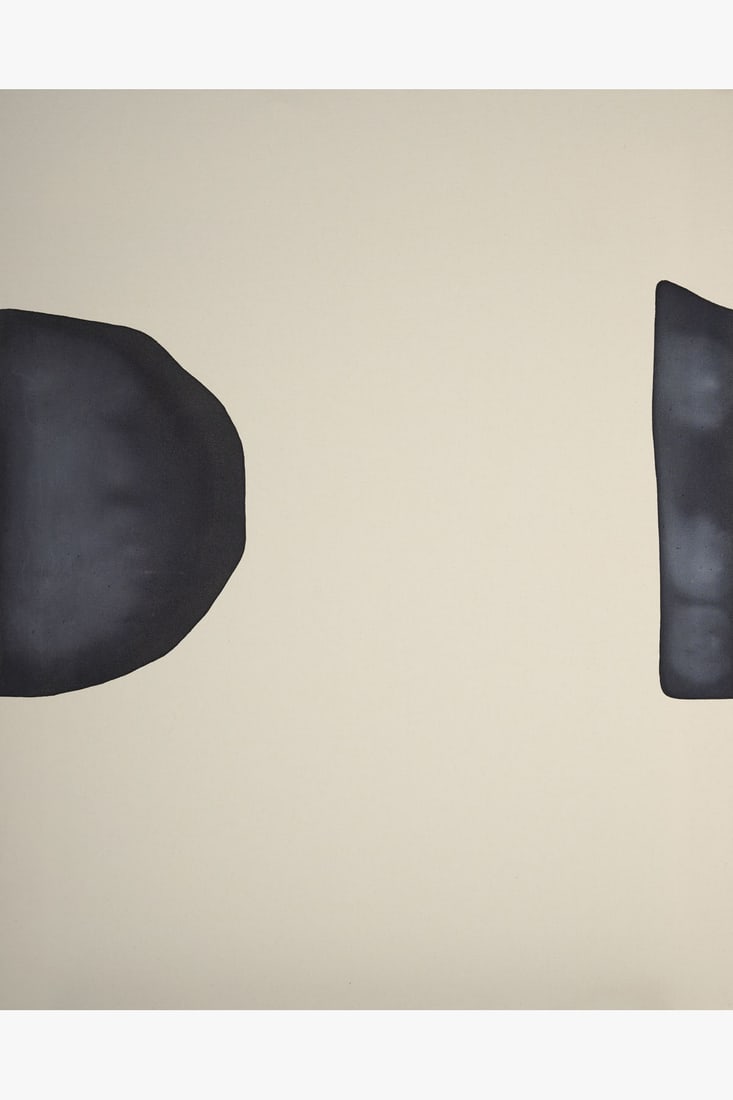 Landon Metz (born 1985) Untitled, 2014 Ink on canvas Signed and dated on the back 152× 122cm: Landon Metz (born 1985)Untitled, 2014Ink on canvasSigned and dated on the back152× 122cmProvenance: Private collection, Copenhagen