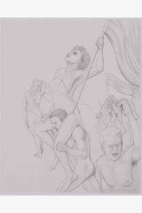 Jim Shaw (born 1952) Dream object, 1998 Pencil on paper 39 × 31,5 cm Provenance: - Galerie: Jim Shaw (born 1952)Dream object, 1998Pencil on paper39 × 31,5 cmProvenance:- Galerie Praz-Delavallade, Paris- European private collection
