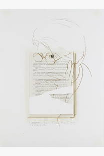 Giulio Paolini (born 1940) Ni le soleil, ni la mort: Giulio Paolini (born 1940)Ni le soleil, ni la mort..., Paris, 5 April 1989Mixed media and collage on paperSigned, dated and located on the bottom center65 × 49 cmProvenance:- Galerie Yvon Lambert