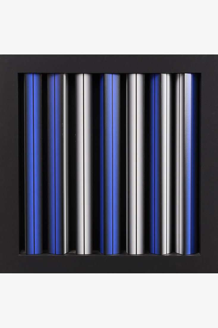 Darío Pérez-Flores (1936-2022) Mobile, 2007 Acrylic, woot and electric motor Signed, dated: Darío Pérez-Flores (1936-2022)Mobile, 2007Acrylic, woot and electric motorSigned, dated and titled on the back87 × 87 × 10,5 cmProvenance: Private collection, ParisThe buyer will b