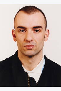 Thomas Ruff (born 1958) Untitled (portrait), Manfred Hermes, 1987 C-print Unlimited edition 24 x 18: Thomas Ruff (born 1958)Untitled (portrait), Manfred Hermes, 1987C-printUnlimited edition Signed and dated on back 24 x 18 cmProvenance: Private collection, Paris