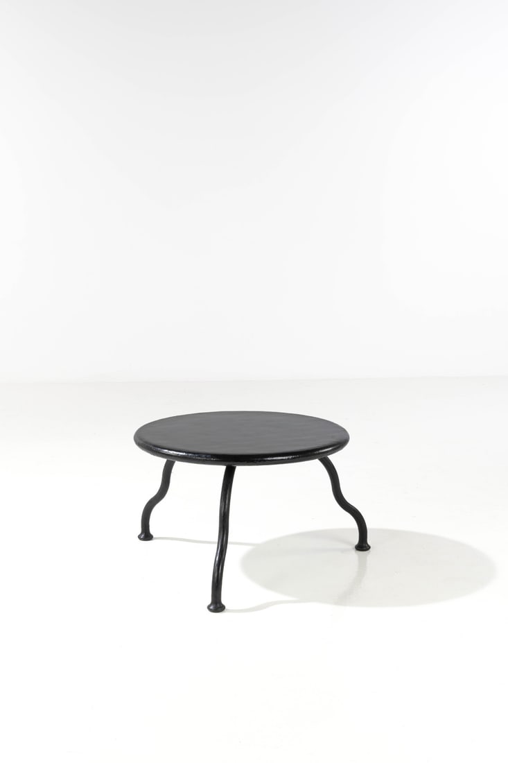 Atelier Van Lieshout (founded in 1995) Coffee table - 'Bad Little Table' model N1/10 Wrought steel,: Atelier Van Lieshout (founded in 1995)Coffee table - 'Bad Little Table' modelN1/10Wrought steel, veneer and lacquered fiberglassEdited by Carpenters Workshop Gallery, limited edition of 10Label 'AVL',