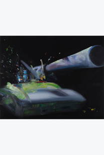Li Tianbing (born 1974) House Made #2, 2005 Oil and mixed media on canvas Signed, dated and titled: Li Tianbing (born 1974)House Made #2, 2005Oil and mixed media on canvasSigned, dated and titled on the back81 × 100 cmProvenance :- Galerie Deborah Zafman, Paris- Private collection, ParisBibliog