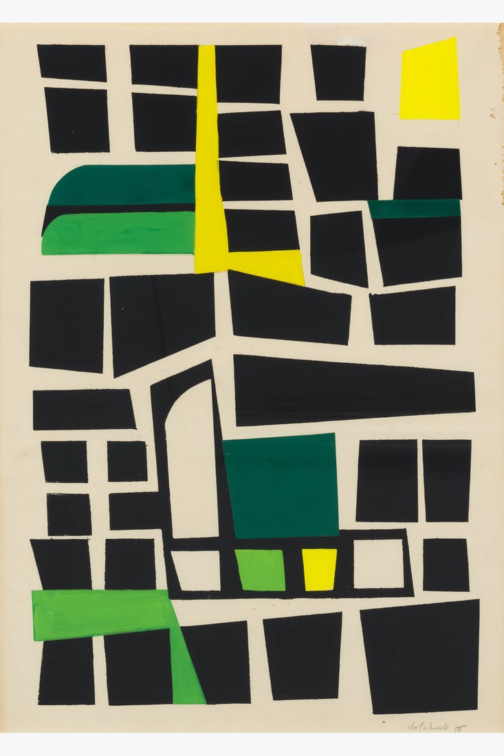 Jo Delahaut (1911-1992) Untitled, 1956: Jo Delahaut (1911-1992)Untitled, 1956Gouache on paperSigned and dated lower right50×35cmProvenance: Private collectionExhibition: 30/11/2024-26/01/2025 : Jo Delahaut, passeur de l'abstraction(194