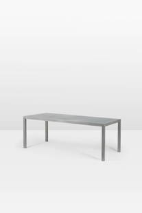 Maarten Van Severen (1956-2005) Table model T88A - Prototype: Maarten Van Severen (1956-2005)Table model T88A - PrototypeAluminum. Inscription: MVS S II.First test for a table with removable legsModel created between 1996 and 1998 in the designer's studio.H 72.5