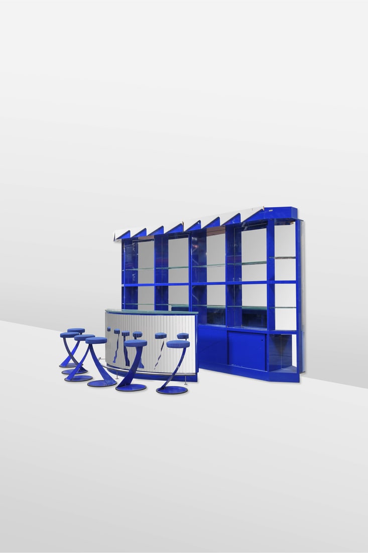 Emiel Veranneman (1924-2003) Bar set in three elements -Unique piece Wall element (in two parts) in (1 of 1)