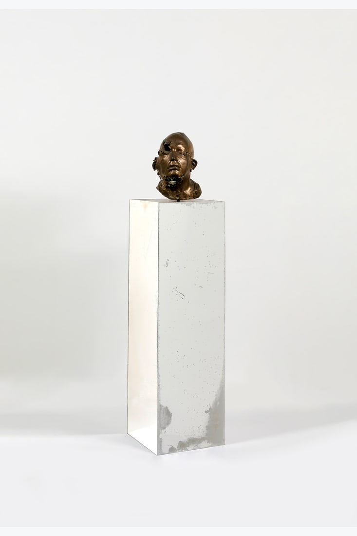 Julian Hoeber (born 1974) Untitled, 2008 Bronze with gold patina on mirror base 141 (1 of 1)