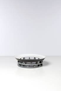Alessio Sarri (born 1957) Petra, Mud Stars collection Dish in enameled ceramic Signed on the back: Alessio Sarri (born 1957) Petra, MudStars collectionDish in enameled ceramicSigned on the backEdition of 9 + 2 H.C. proofsModel created in 1984H. 9 × Ø 33 cmBibliography:- B. Munari, M.