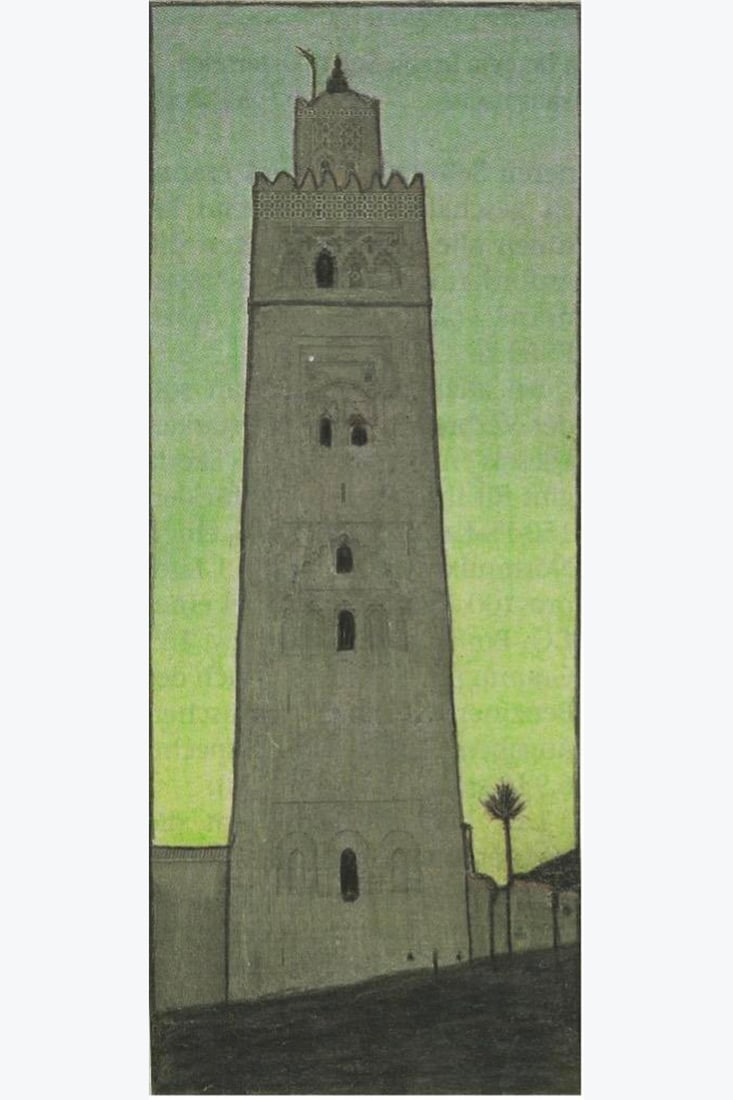 Leopold Strobl (born in 1960) Untitled, 2014 Colored pencils and pencil on newsprint 12×5 (1 of 1)