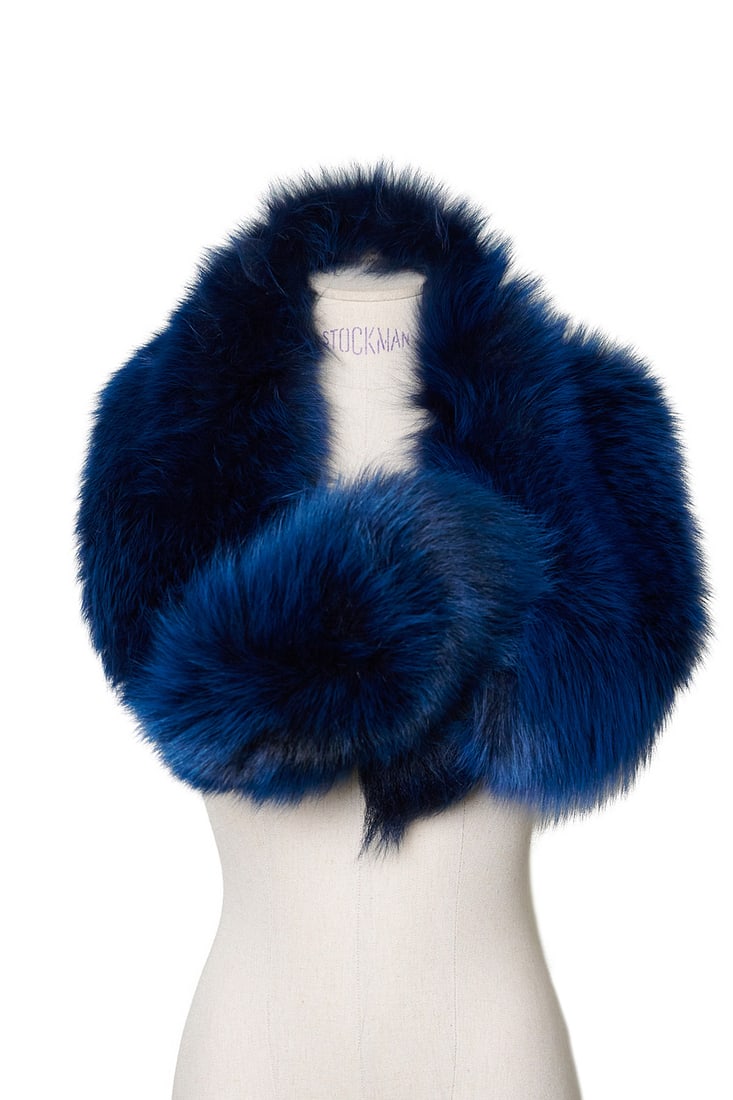 Marni Duck-blue fox stole: MarniDuck-blue fox stoleLength: 130 cm