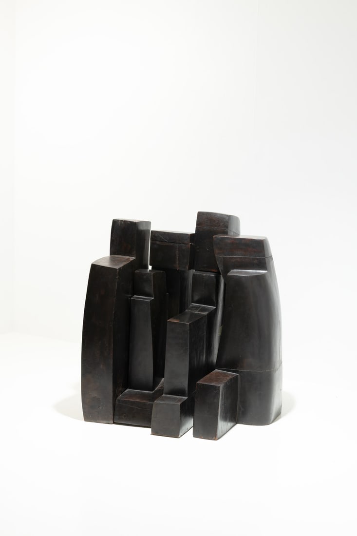 xx Parvine Curie (born 1936) Mère Forteresse, 1975: xx Parvine Curie (born 1936)Mère Forteresse, 1975Iroko woodSix elementsUnique piece110 × 110 × 90 cmProvenance- Former collection of the Arp Foundation, Clamart - Private collection, Pa