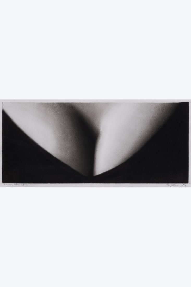 xx Robert Longo (born 1953) Study for Gia, 2009: xx Robert Longo (born 1953)Study for Gia, 2009Charcoal on paperSigned and dated lower rightTitled lower left25×54cmProvenance:- Galeria del Arte Soledad Lorenzo, Madrid- Private collection, Bruss