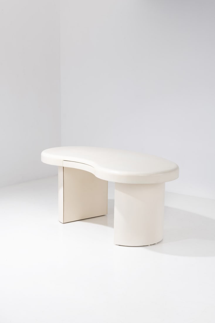 x Karl Springer (1931-1991) Drawer unit: x Karl Springer (1931-1991)Drawer unitEmbossed leather and plywoodModel created in 1986H 77 x W 182 x D 94 cm