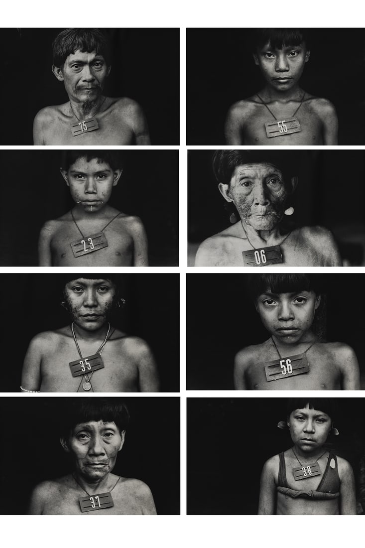 Claudia Andujar (1931) Horizontal 1, from the Mercados series, 1981-1983: Claudia Andujar (1931)Horizontal 1, from the Mercados series, 1981-1983.Polyptych composed of eight (8) silver prints (2007). Edition of 3 copies.Labels from the Vermelho Gallery (São Paulo) on t