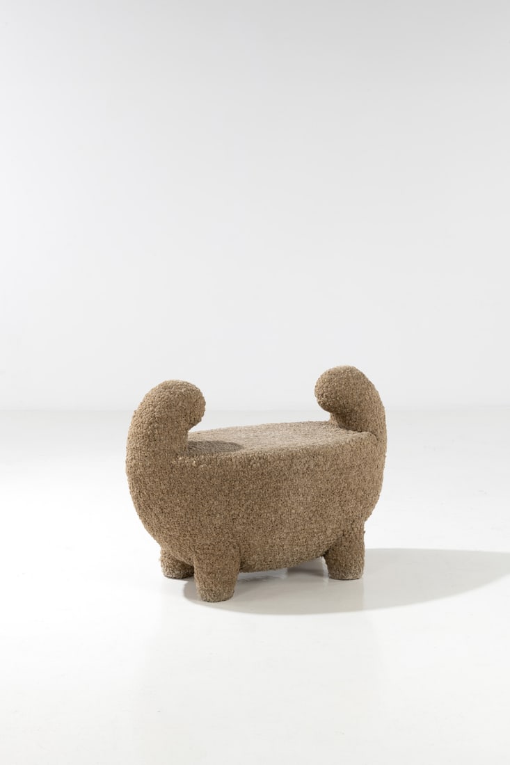 xx Christian Astuguevieille (born in 1946) Small bench - 'TACMA' model Prototype Hemp rope and: xx Christian Astuguevieille (born in 1946)Small bench - 'TACMA' modelPrototypeHemp rope and medium-density fibreboardModel created in 1994H 70×W 98×D 48cm