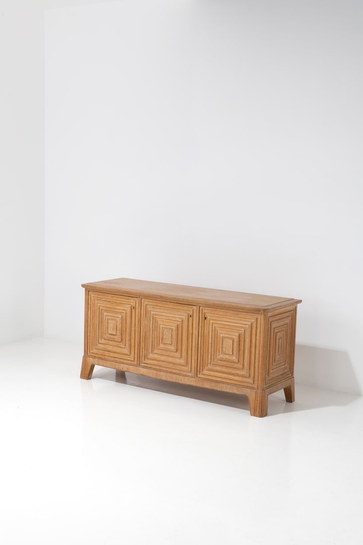 x Oscar Nilsson (1895-1975), attributed to Sideboard: x Oscar Nilsson (1895-1975), attributed toSideboardCeruse oakModel created in the 1940sH 67×L 147×W 69cm