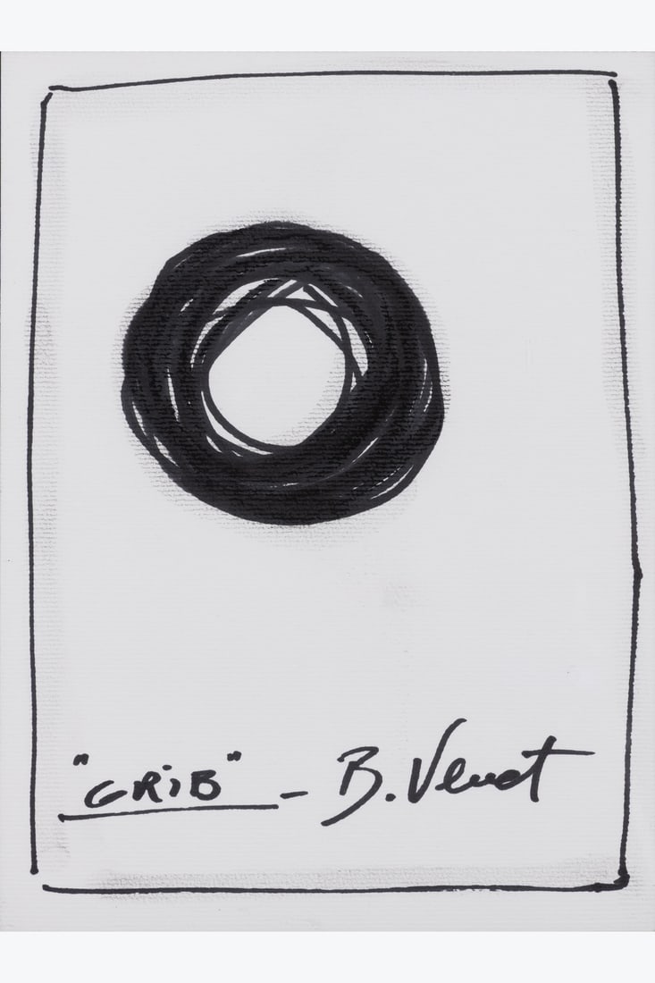 Bernar Venet (born in 1941) Grib: Bernar Venet (born in 1941)GribBlack felt pen on paperSigned lower right and titled lower left28 x 21 cmProvenance : Private collection, Brussels This artwork is registered in the Bernar Venet Archiv
