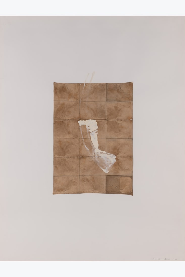 xx James Brown (1951-2020) Untitled, 1990: xx James Brown (1951-2020)Untitled, 1990Oil on old canvas mounted on paperSigned, dated, and numbered lower right: "1/1" Unique piece160 x 120 cm Provenance:Galerie Lelong & Co, ParisPrivate collectio