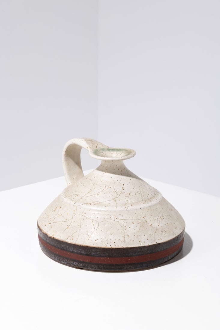 Bruno Gambone (1936–2021) Jug: Bruno Gambone (1936–2021)JugGlazed stonewareSigned ‘Gambone Italy’Model created around 1970H 19 × Ø 27 cm