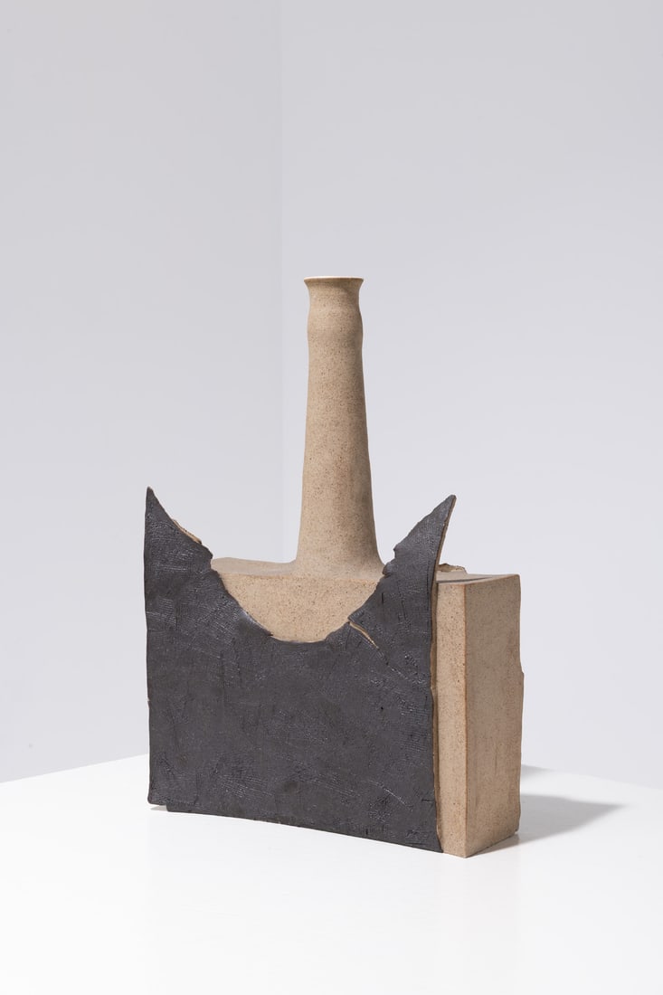 Bruno Gambone (1936–2021) Vase: Bruno Gambone (1936–2021)VaseStonewareSigned and numbered ‘Bruno Gambone Italy 2003’Model created in 2003H 55 × W 37 × D 12 cm