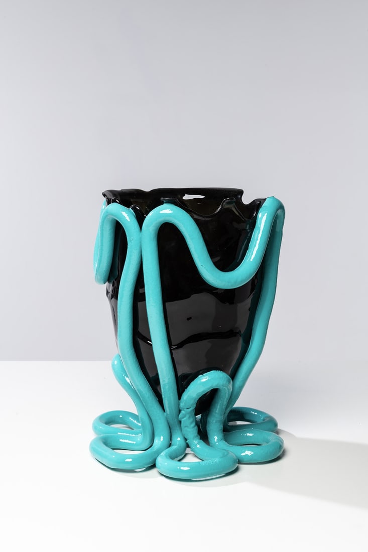 Gaetano Pesce (1939-2024) Vase - ‘Indian Summer’ Model Fish Design Collection Resin: Gaetano Pesce (1939-2024)Vase - ‘Indian Summer’ ModelFish Design CollectionResinCorsi EditionManufacturer's stamp on the baseModel created in 1996Production date: 2022H 37.5 × Ø