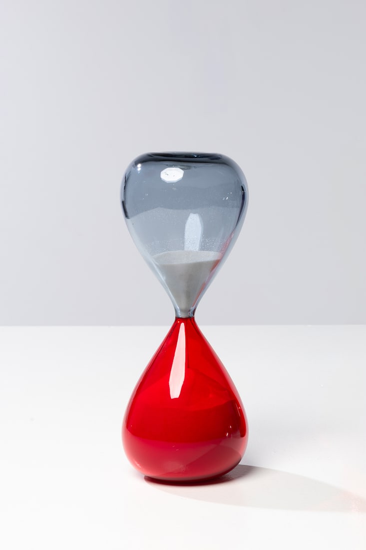 Fulvio Bianconi (1915-1996) and Paolo Venini (1895-1959) Hourglass - ‘Clessidra’ model: Fulvio Bianconi (1915-1996) and Paolo Venini(1895-1959)Hourglass - ‘Clessidra’ modelMurano glassVenini EditionSigned and dated ‘Venini 2019’Publisher labelModel created in 1957