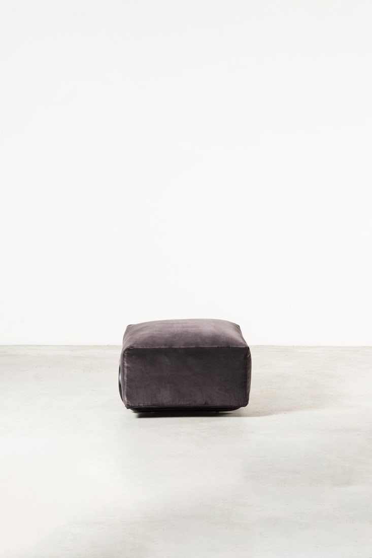 Massimiliano Locatelli (born 1967) Ottoman Bent and polished rattan and fabric Designed in 2019 H 43: Massimiliano Locatelli (born 1967)OttomanBent and polished rattan and fabricDesigned in 2019H 43 × W 62 × D 62 cm